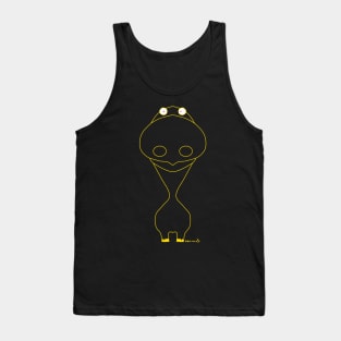 Titanosaurus fisheye yellow Tank Top